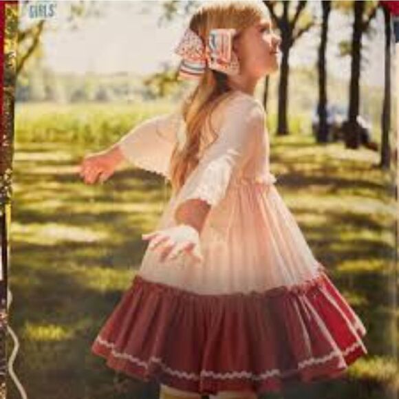 Matilda Jane Forever and Ever Dress in Pink Twirl Size 2 - Picture 3 of 14